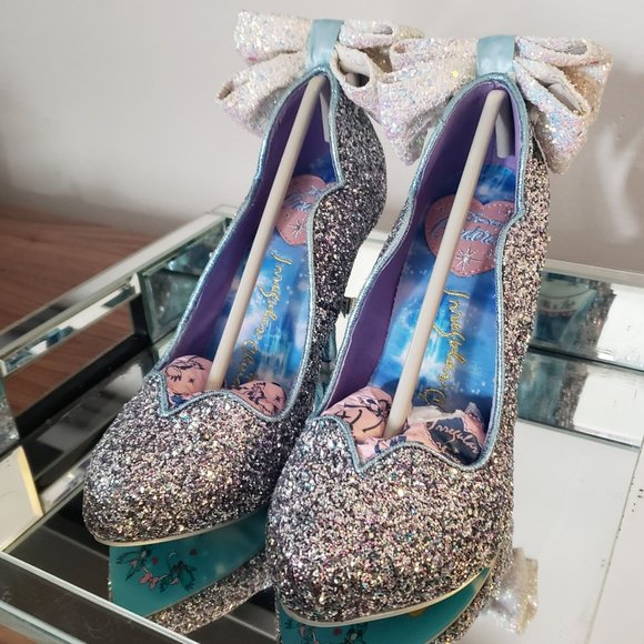 Irregular Choice x Disney Cinderella Call Me Cinders Light-Up Glitter Heels - Picture 6 of 17